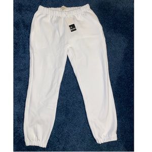 White Fashion Nova Joggers